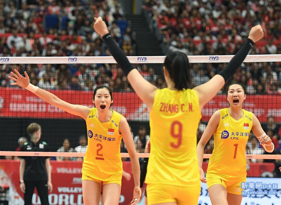 （体育）（1）排球——女排世界杯：中国队胜日本队