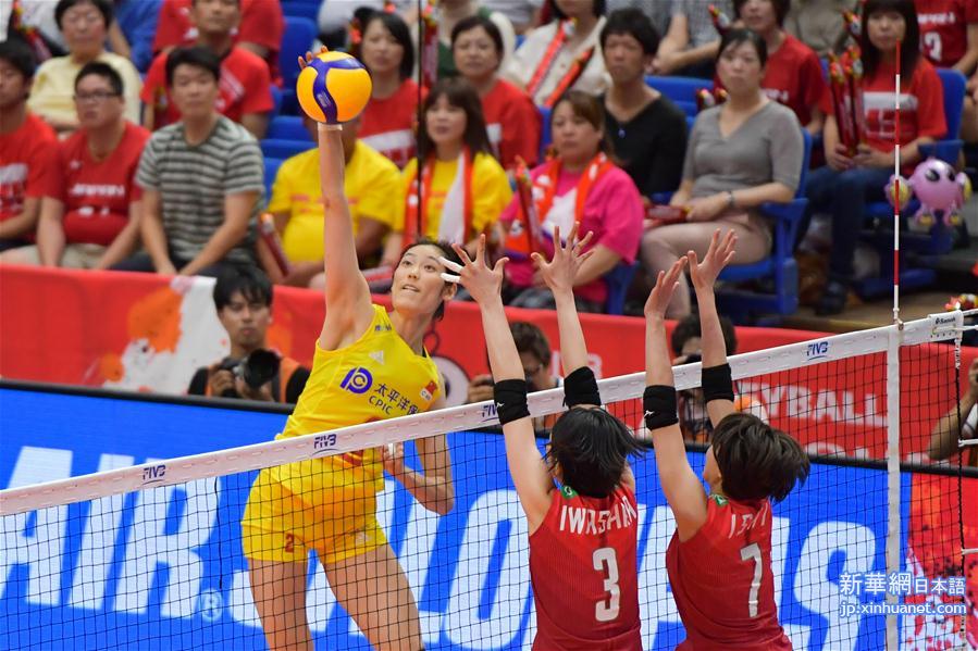 （体育）（3）排球——女排世界杯：中国队胜日本队