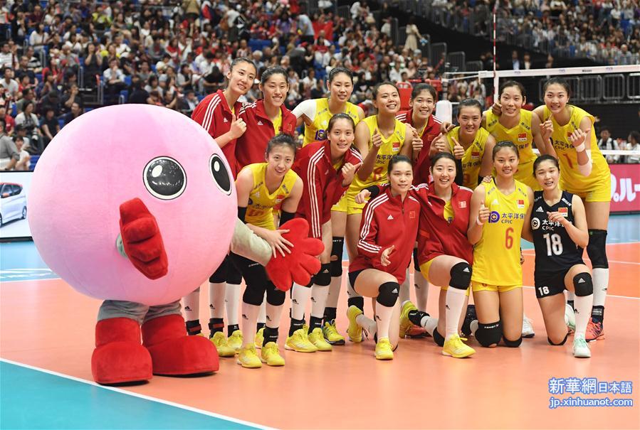 （体育）（8）排球——女排世界杯：中国队胜日本队
