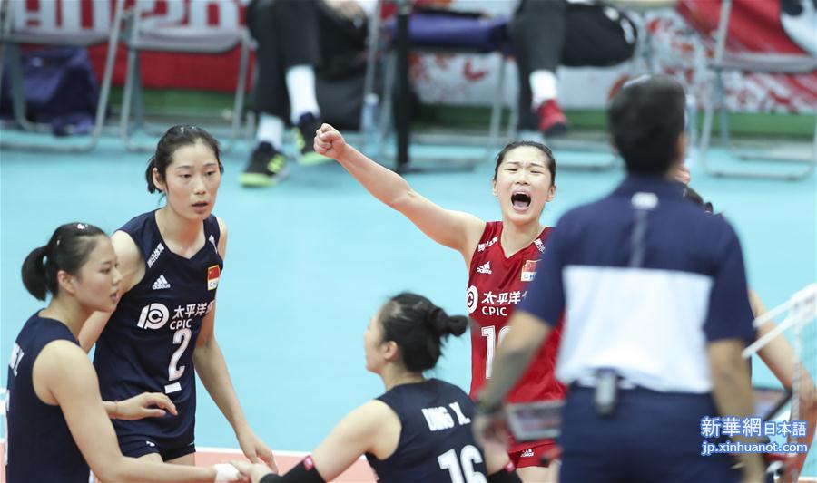 （体育）（3）排球——女排世界杯：中国队胜荷兰队