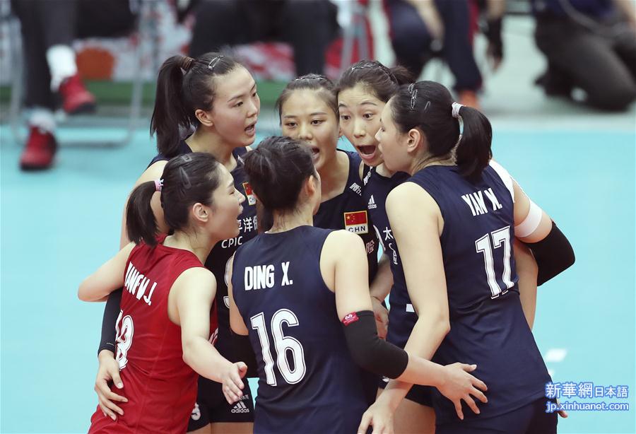 （体育）（11）排球——女排世界杯：中国队胜荷兰队