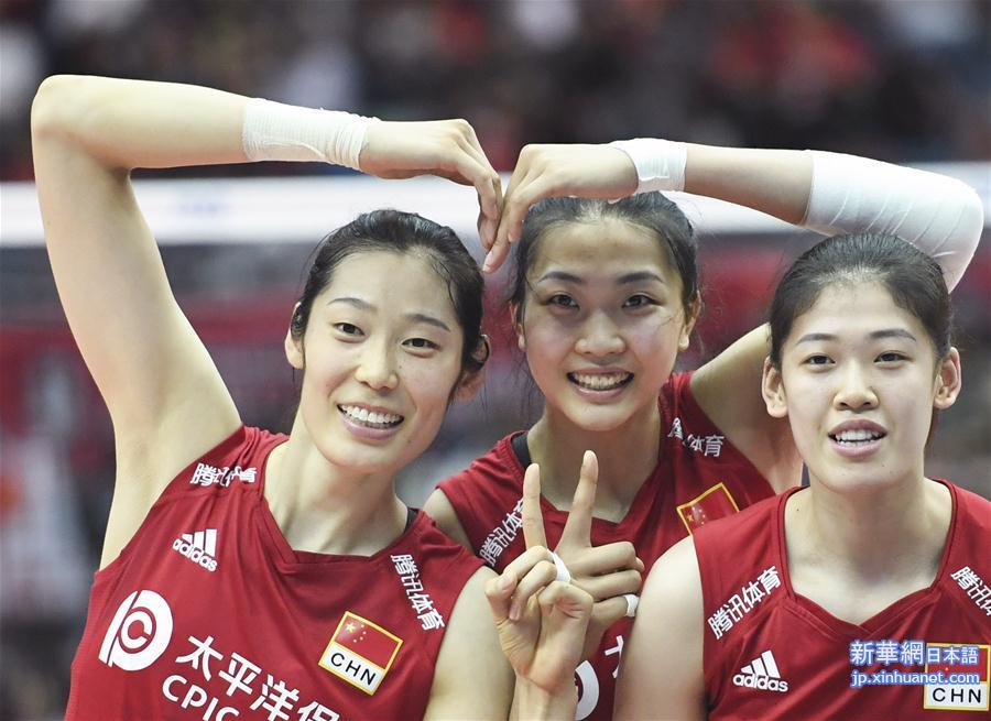 （体育）（23）排球——女排世界杯：中国队十一连胜 成功卫冕