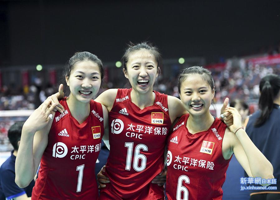 （体育）（24）排球——女排世界杯：中国队十一连胜 成功卫冕