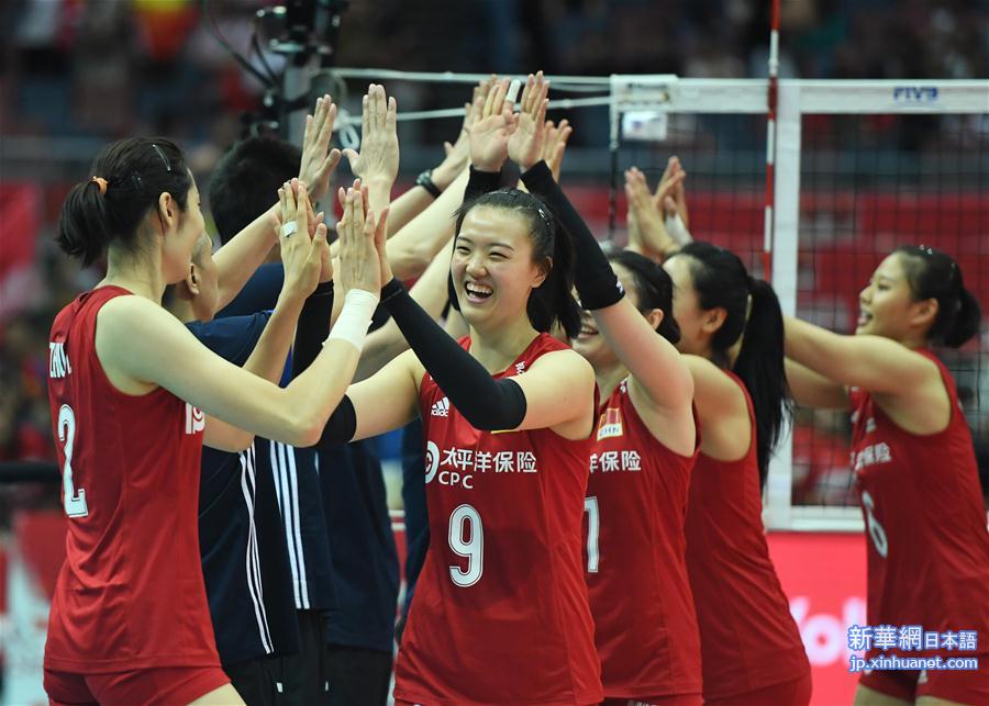 （体育）（26）排球——女排世界杯：中国队十一连胜 成功卫冕