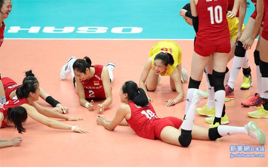 （体育）（33）排球——女排世界杯：中国队十一连胜 成功卫冕