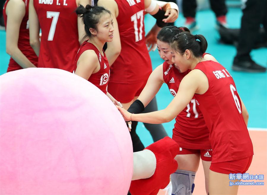 （体育）（34）排球——女排世界杯：中国队十一连胜 成功卫冕