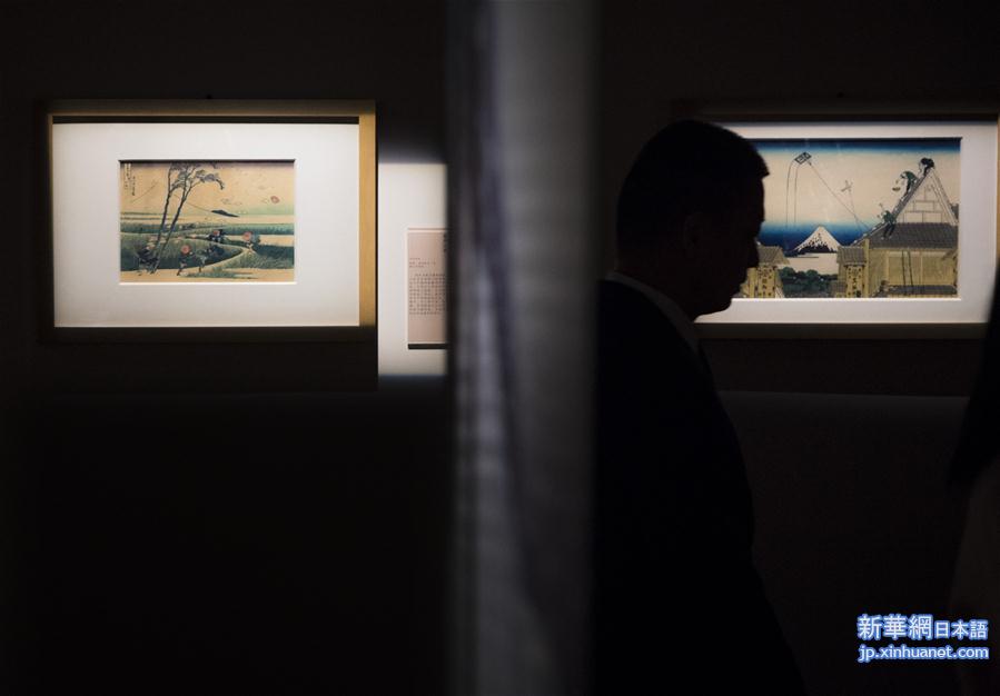 （文化）（3）日本浮世绘《富岳三十六景》在湖北首展
