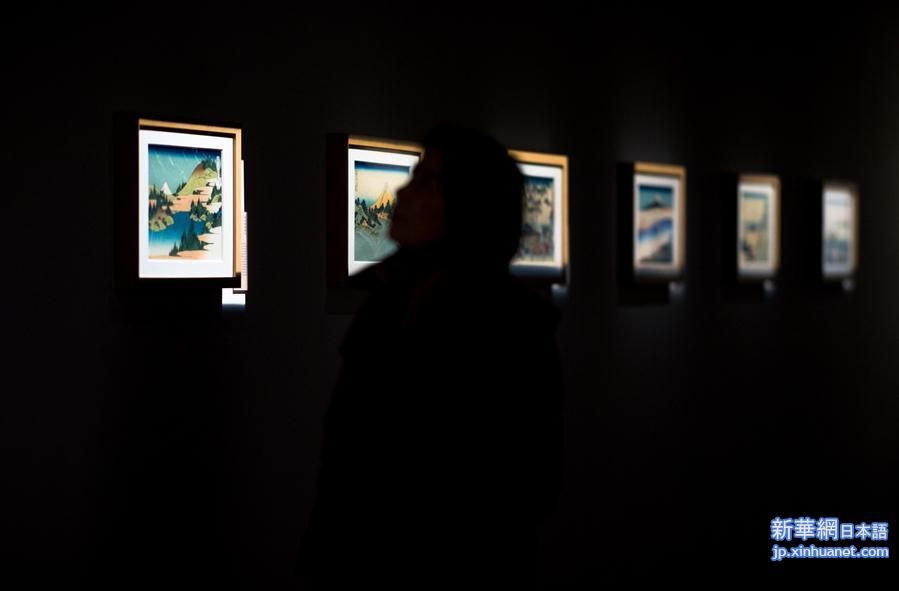 （文化）（5）日本浮世绘《富岳三十六景》在湖北首展