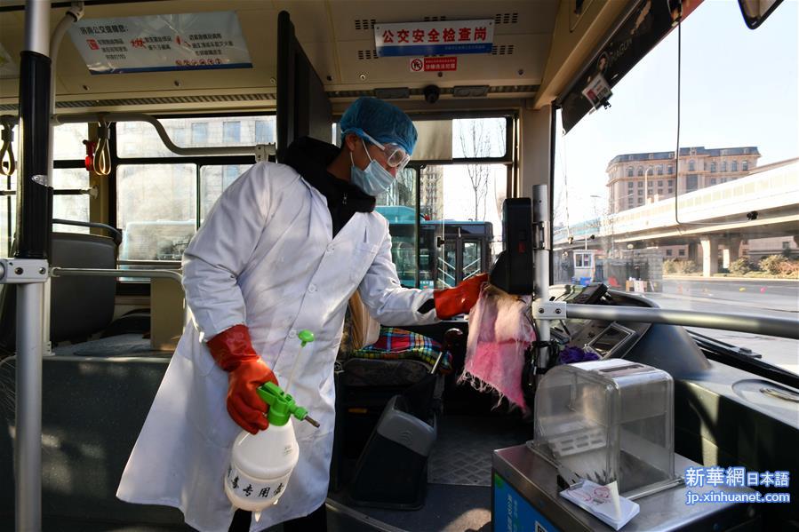 （聚焦疫情防控）（3）济南公交加强卫生防疫保障运营