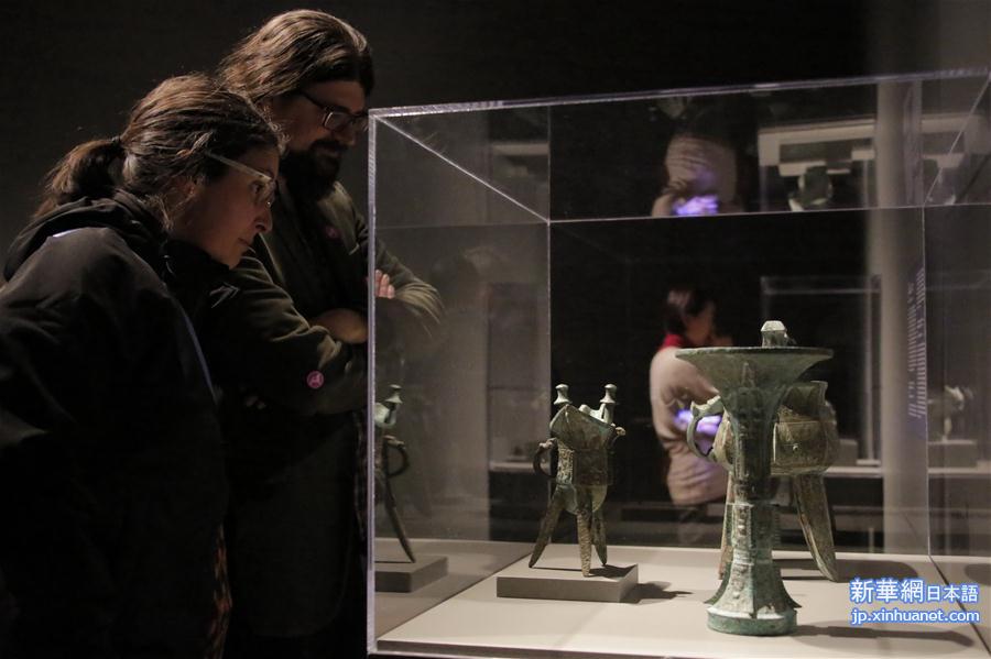 （国际）（6）中国古代青铜礼器展览会预展在美国休斯敦举行