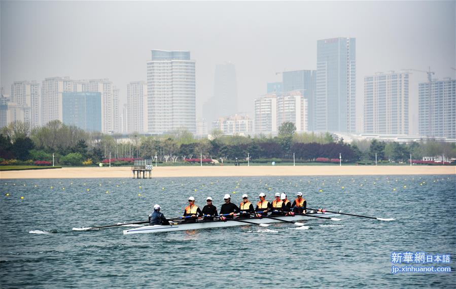 （体育）（8）中国赛艇队、皮划艇队转场日照备战奥运