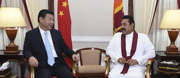 習主席、スリランカ大統領と会談