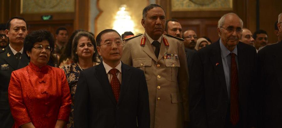 中国の駐エジプト大使館は国慶レセプションを開き