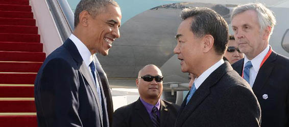 オバマ米大統領が北京に到着