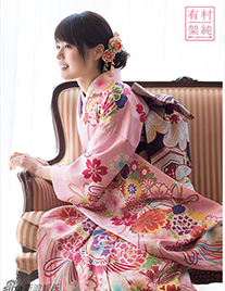 日本の女性スター　清純美少女有村架純の着物姿