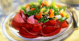 暑い夏に似合う一品　「軽食主義」サラダ