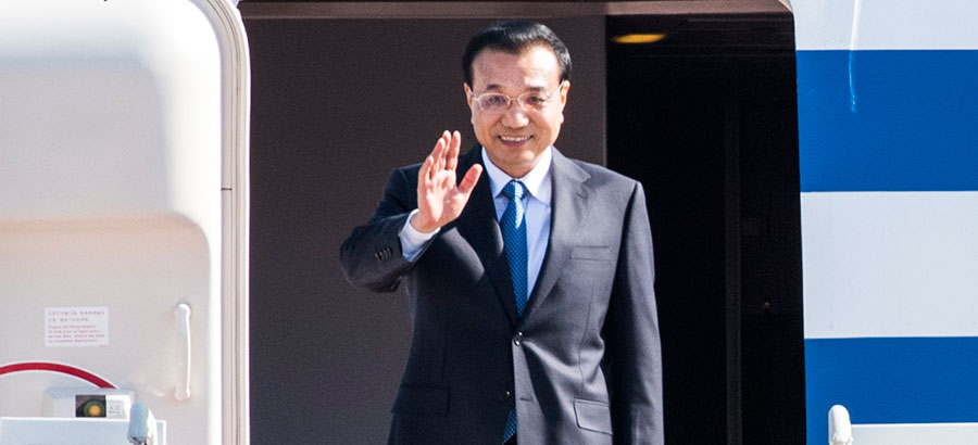 李克強総理はソウルに到着し、韓国への公式訪問を開始