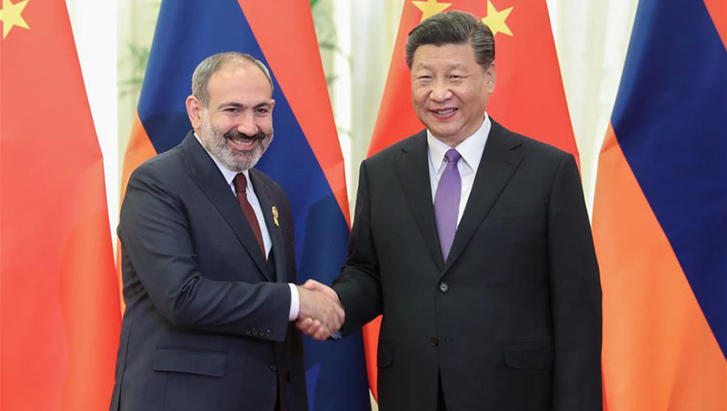 習近平主席、アルメニアのパシニャン首相と会見