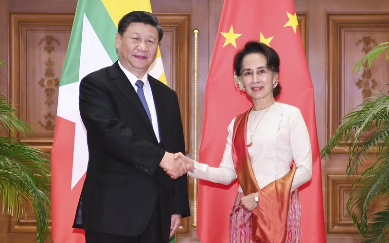 習近平主席、スー・チー国家顧問と会談　中国ミャンマー運命共同体の構築決定