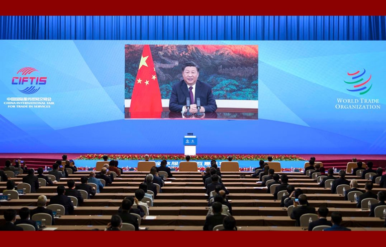 Xi makes three proposals at int'l services trade fair