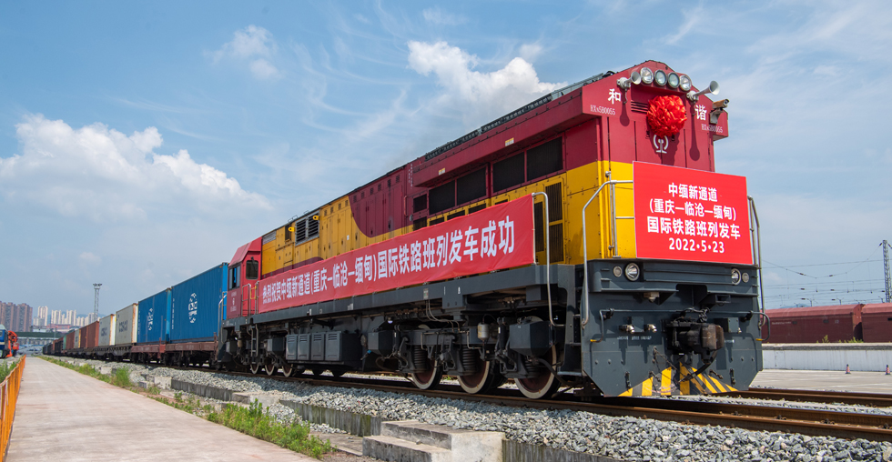 中国とミャンマーを結ぶ国際貨物列車の新ルートが開通