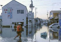 日本東北地方 地震で津波被害が起きた(1)