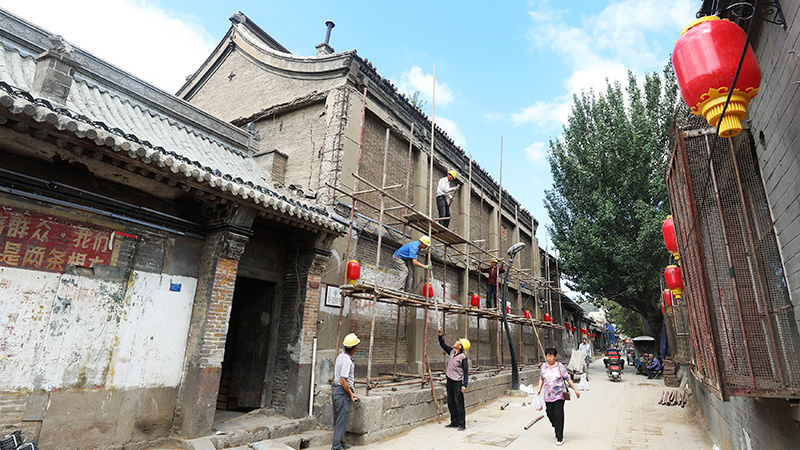 張家口市、旧市街古建築の保存修理進む　河北省