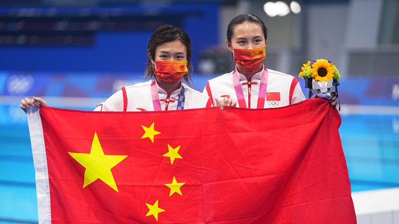 女子板飛び込み、中国が金銀独占　東京五輪