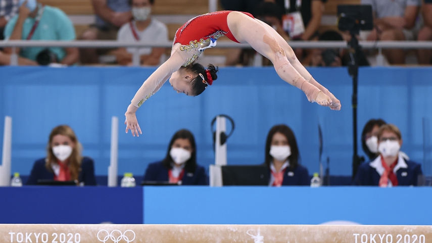 体操女子種目別平均台、中国が金銀独占　東京五輪
