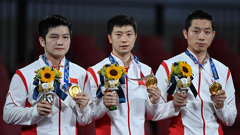卓球男子団体、中国が金メダル　東京五輪