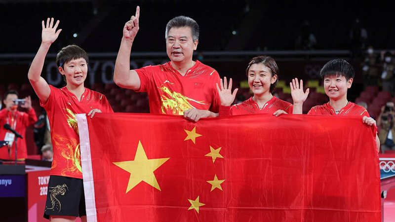 卓球女子団体、中国が金メダル　東京五輪