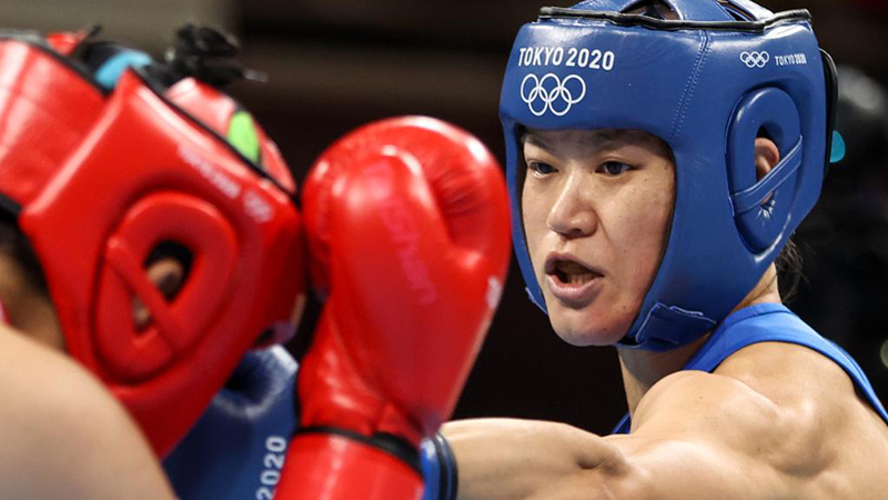 ボクシング女子ウエルター級、中国の谷紅が銀メダル　東京五輪