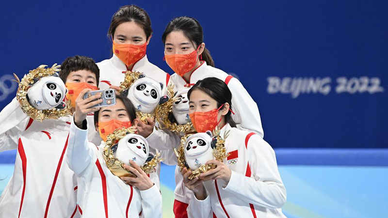ショートトラック女子３千メートルリレー、中国が銅メダル　北京冬季五輪