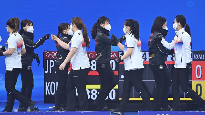 カーリング女子１次Ｌ、韓国が日本に勝利　北京冬季五輪