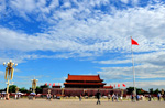 秋日和にある北京の天安門広場、雄大で綺麗!