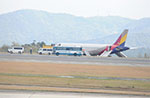 日広島空港滑走路はアシアナ旅客機の事故で未だに閉鎖