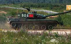 ロシア国際軍事競技大会が開幕　中国の戦車が登場