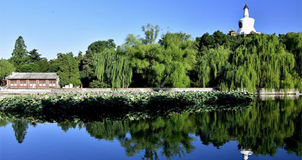 真夏の北京北海公園