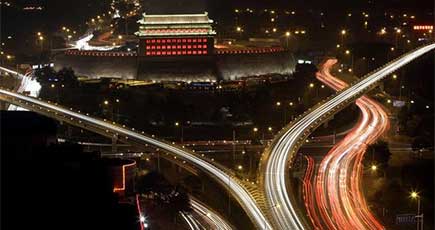 外国人記者が撮影　北京の夏の夜