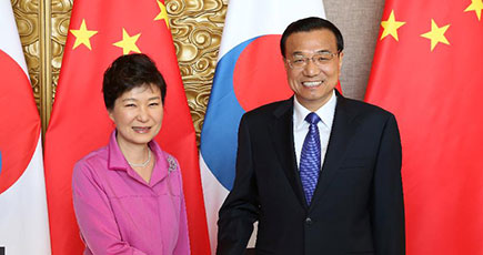 李克強総理、韓国の朴槿恵大統領と会見