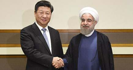 習近平主席、イラン大統領と会見