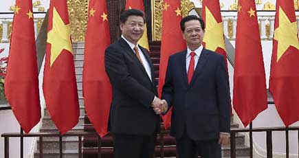 習近平主席はベトナムのグエン・タン・ズン首相と会談