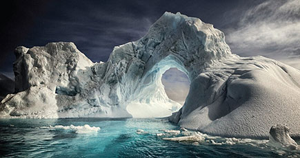マイナス90度で撮影した南極美景