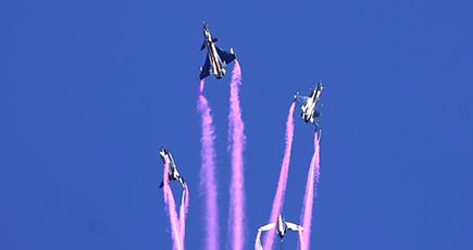 タイで中国空軍曲技飛行チームが演技　「殲―10」に高い評価