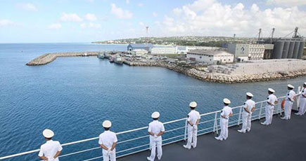 中国海軍の艦艇、バルバドスを初訪問