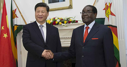 習近平主席、ジンバブエのムガベ大統領と会談、中国・ジンバブエの友好を実務的協力を深化させる原動力に転化し、共同発展・繁栄を促進すると強調