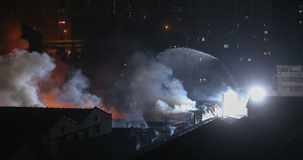 上海市楊浦区の火災鎮火　死傷者なし