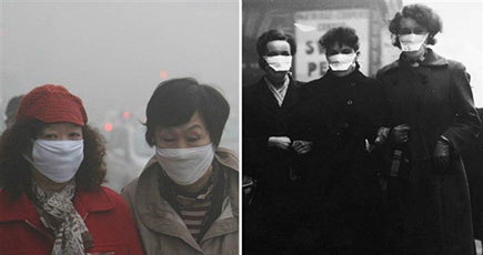 北京で深刻なスモッグ、濃度は1952年のロンドンに近い