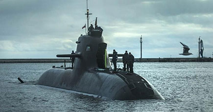 独U34潜水艦　精巧な造りに感心