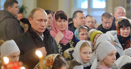 プーチン大統領、子供たちと東方正教会のクリスマスを祝い